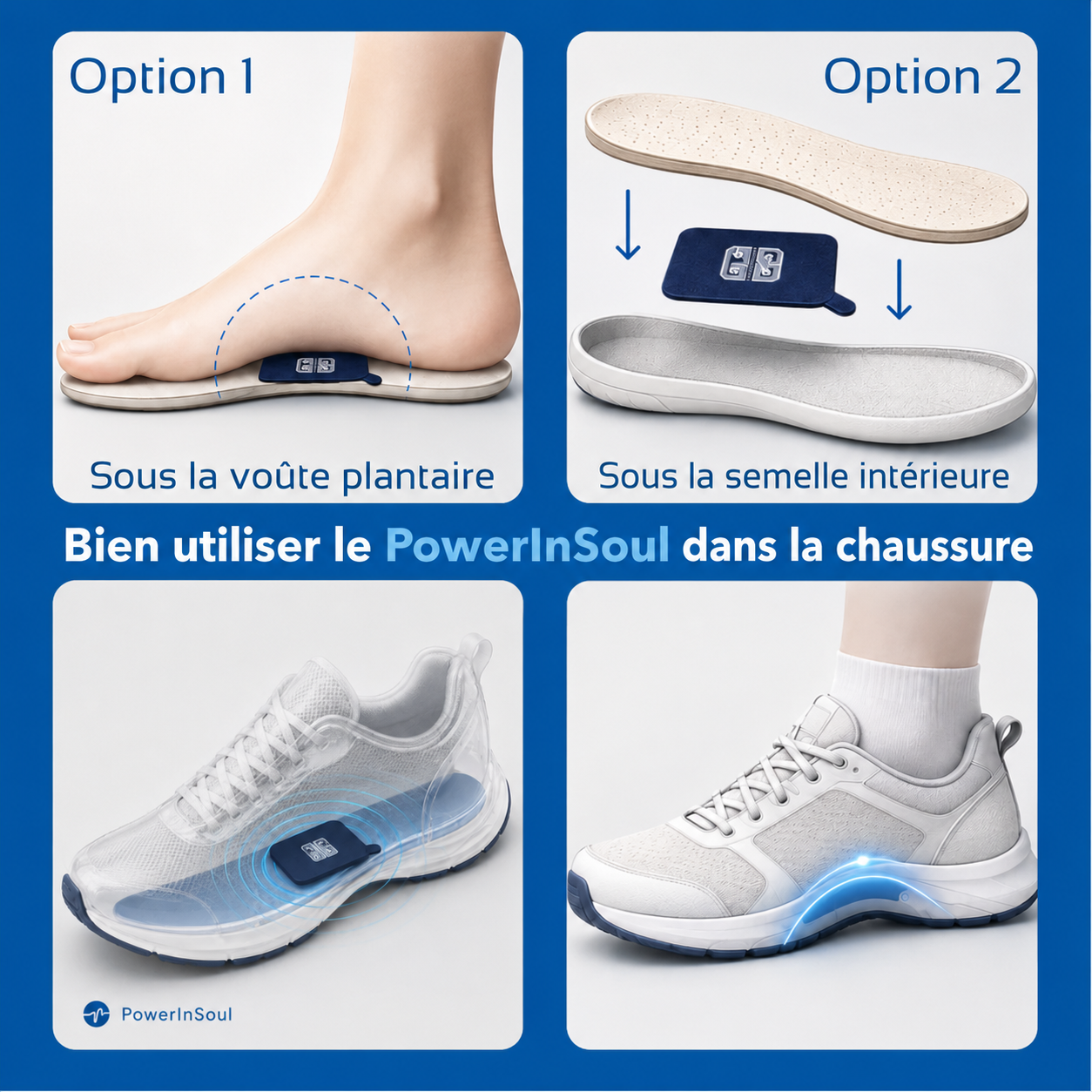 PowerInSole — Booster d'énergie & confort à chaque pas